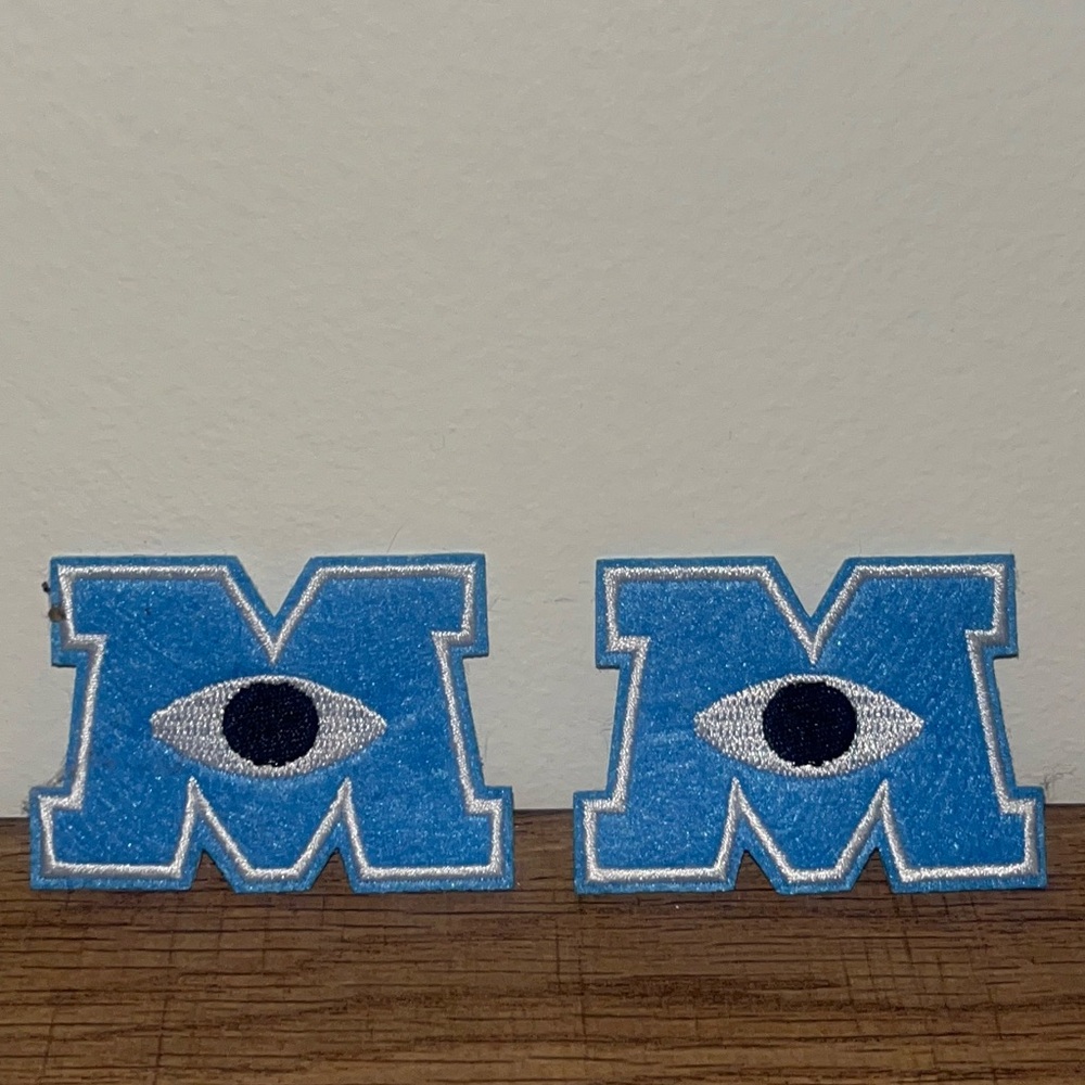 2 Disney Monsters Inc. Design Patches